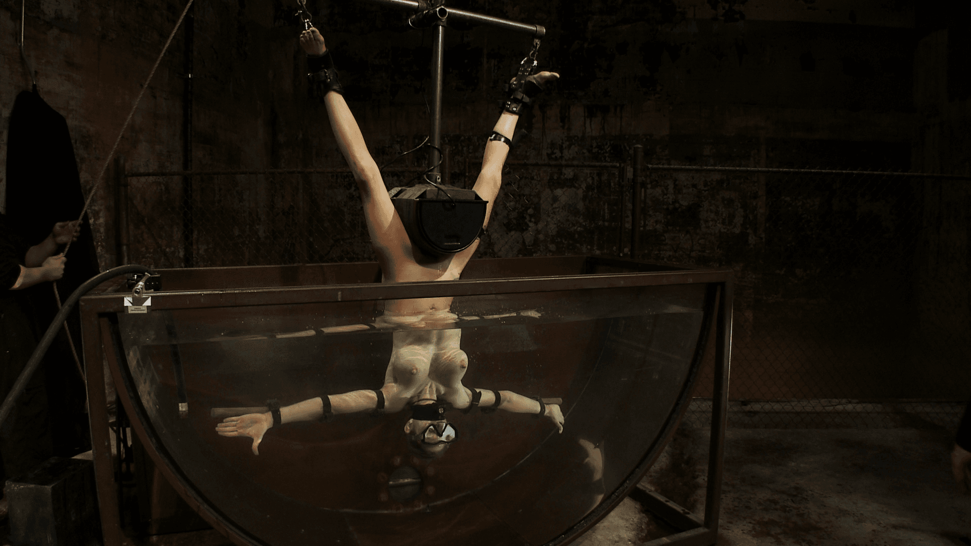 Underwater Inverted Sybian Helpless Big Tittied Blonde Suffers Mindblowing Orgasms